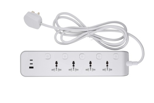 British Standard 4 Way Universal extension socket with USB(1 Type-A+2 Type-C) UK Standard Power Strip