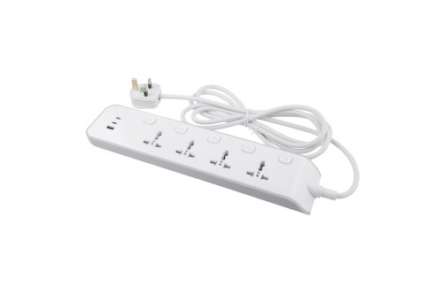 British Standard 4 Way Universal extension socket with USB(1 Type-A+2 Type-C) UK Standard Power Strip