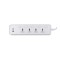 British Standard 4 Way Sub-control Universal Extension Socket USB Port (1 Type-A+2 Type-C) UK Standard Power Strip with Fast Charging Trailing Socket