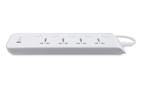 British Standard 4 Way Universal extension socket with USB(1 Type-A+2 Type-C) UK Standard Power Strip