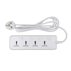 High Quality British Standard 4 Way Universal Extension Socket UK Standard Power Strip Universal Trailing Socket