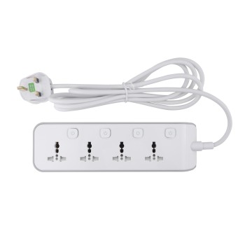 High Quality British Standard 4 Way Universal Extension Socket UK Standard Power Strip Universal Trailing Socket
