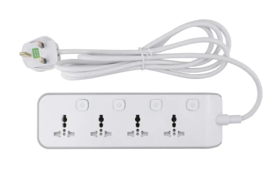 High Quality British Standard 4 Way Universal Extension Socket UK Standard Power Strip Universal Trailing Socket