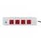 British Standard 4 Way Universal extension socket with USB(1 Type-A+1 Type-C) UK Standard Power Strip Trailing Socket