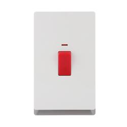 1 Gang Wall Switch with Neon SP/DP 13A 250V~(PC Panel, 4 Colors)