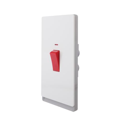 1 Gang Wall Switch with Neon SP/DP 13A 250V~(PC Panel, 4 Colors)