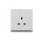 13A 250V~ British Standard 1 Gang Single Pole/Double Pole Socket (PC Panel, 4 Colors)
