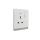 13A 250V~ 1 Gang Double Pole Switched Socket with Neon SP/DP (PC Panel, 4 Colors)