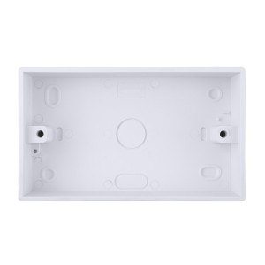 2 Gang 29mm Deep PVC Cavity Box for Wall Swith Socket