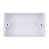 2 Gang 29mm Deep PVC Cavity Box for Wall Swith Socket Surface-Mounted Box 86*146MM