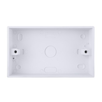 2 Gang 29mm Deep PVC Cavity Box for Wall Swith Socket Surface-Mounted Box 86*146MM