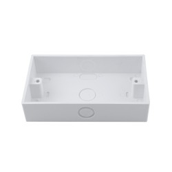 2 Gang 29mm Deep PVC Cavity Box for Wall Swith Socket