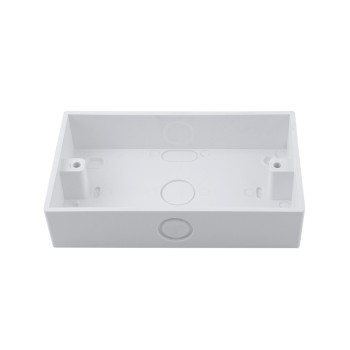 2 Gang 29mm Deep PVC Cavity Box for Wall Swith Socket