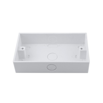 2 Gang 29mm Deep PVC Cavity Box for Wall Swith Socket