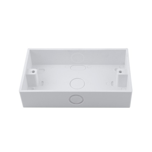 2 Gang 29mm Deep PVC Cavity Box for Wall Swith Socket