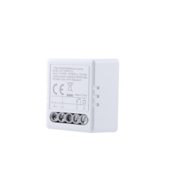 10A 1 Gang Wi-Fi Smart Relay Switch Breaker Wireless Controller Smart Breaker for Lighting with AC Power Metering -Tuya APP