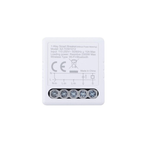 10A 1 Gang Wi-Fi Smart Relay Switch Wireless Controller Smart Breaker for Lighting（non-Metering)-Tuya APP