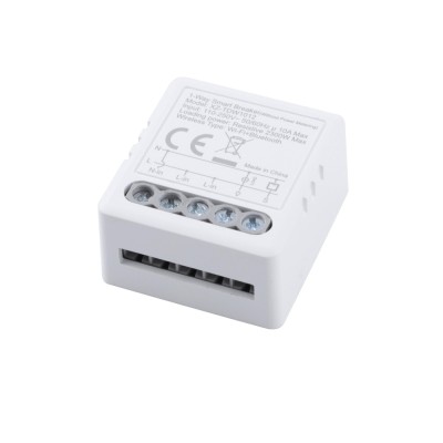 10A 1 Gang Wi-Fi Smart Relay Switch Wireless Controller Smart Breaker for Lighting（non-Metering)-Tuya APP