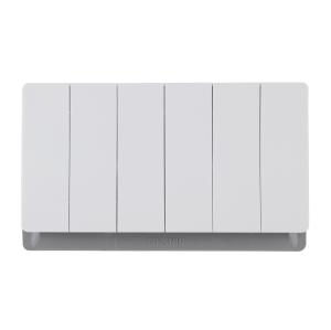 86*146 Type (3*6) 6 Gang 1 Way/2 Way Wall Switch 10AX 250V~(PC Panel, 4 Colors)