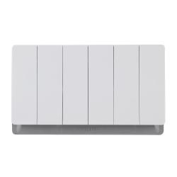 86*146 Type (3*6) 6 Gang 1 Way/2 Way Wall Switch 10AX 250V~(PC Panel, 4 Colors)