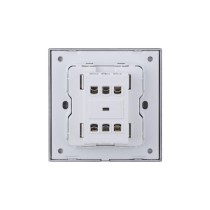 Ultra-thin Baby-skin Feeling 2 Gang 2 Way Wall Switch 16AX 250V~(PC Panel, 4 Colors)