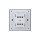 Ultra-thin Baby-skin Feeling 2 Gang 2 Way Wall Switch 16AX 250V~(PC Panel, 4 Colors)