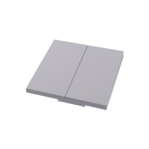 Ultra-thin Baby-skin Feeling 2 Gang 1 Way Wall Switch 16AX 250V~(PC Panel, 4 Colors)