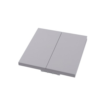 Ultra-thin Baby-skin Feeling 2 Gang 1 Way Wall Switch 16AX 250V~(PC Panel, 4 Colors)