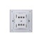 Ultra-thin Baby-skin Feeling 2 Gang 1 Way Wall Switch 16AX 250V~(PC Panel, 4 Colors)