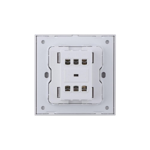 Ultra-thin Baby-skin Feeling 2 Gang 1 Way Wall Switch 16AX 250V~(PC Panel, 4 Colors)