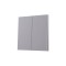 Ultra-thin Baby-skin Feeling 2 Gang 1 Way Wall Switch 16AX 250V~(PC Panel, 4 Colors)