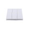 Ultra-thin Baby-skin Feeling 3 Gang 1 Way/2 Way Wall Switch 16AX 250V~(PC Panel, 4 Colors)