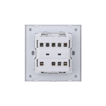 Ultra-thin Baby-skin Feeling 3 Gang 1 Way/2 Way Wall Switch 16AX 250V~(PC Panel, 4 Colors)
