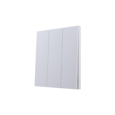 Ultra-thin Baby-skin Feeling 3 Gang 1 Way/2 Way Wall Switch 16AX 250V~(PC Panel, 4 Colors)