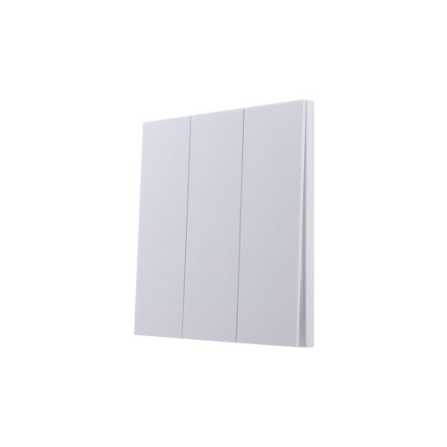 Ultra-thin Baby-skin Feeling 3 Gang 1 Way/2 Way Wall Switch 16AX 250V~(PC Panel, 4 Colors)
