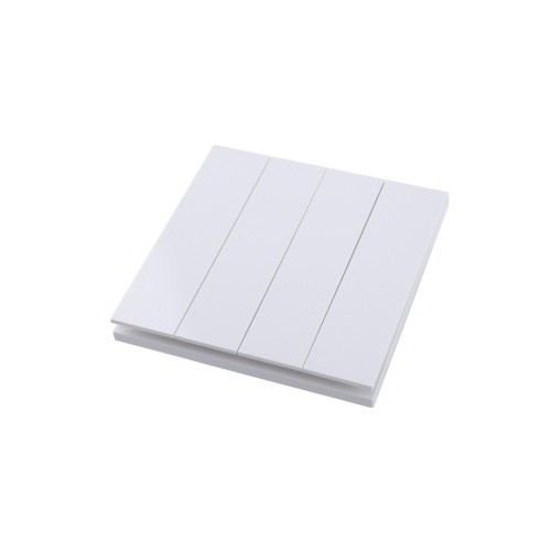 Ultra-thin Baby-skin Feeling 4 Gang 1 Way/2 Way Wall Switch 16AX 250V~(PC Panel, 4 Colors)