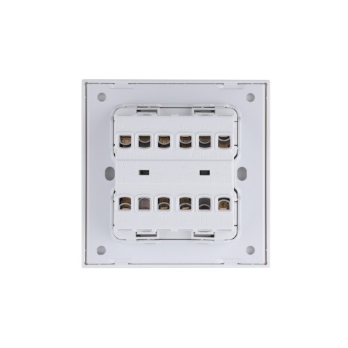 Ultra-thin Baby-skin Feeling 4 Gang 1 Way/2 Way Wall Switch 16AX 250V~(PC Panel, 4 Colors)