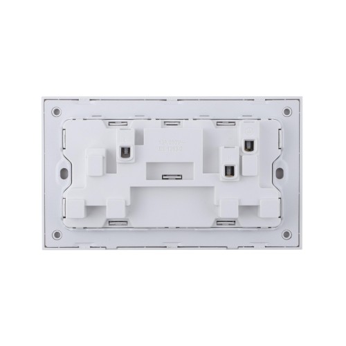 Ultra-thin Baby-skin Feeling UK/British Standard 2 Gang Unswitched Socket 13A 250V~ 50Hz (PC Panel, 4 Colors)