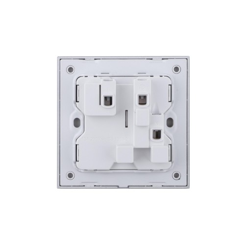 Ultra-thin Baby-skin Feeling UK/British Standard 1 Gang Single Pole Switched Socket 13A 250V~ 50Hz SP(PC Panel, 4 Colors)