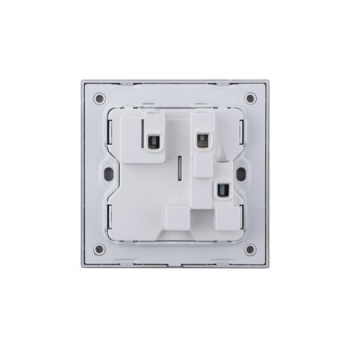 Ultra-thin Baby-skin Feeling UK/British Standard 1 Gang Single Pole Switched Socket with Neon 13A 250V~ 50Hz SP(PC Panel, 4 Colors)