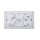 Ultra-thin Baby-skin Feeling UK/British Standard 2 Gang Single Pole Switched Socket with Neon 13A 250V~ 50Hz SP(PC Panel, 4 Colors)