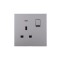 Ultra-thin Baby-skin Feeling UK/British Standard 1 Gang Double Pole Switched Socket with Neon 13A 250V~ 50Hz DP(PC Panel, 4 Colors)