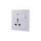 Ultra-thin Baby-skin Feeling 1 Gang Universal Outlets Switched Socket with Neon 16A 250V~ 50Hz(PC Panel, 4 Colors)