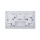 Ultra-thin Baby-skin Feeling 2 Gang Universal Outlets Switched Socket with Neon 16A 250V~ 50Hz(PC Panel, 4 Colors)