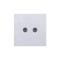 Ultra-thin Baby-skin Feeling 2 Gang TV Socket (PC Panel, 4 Colors)