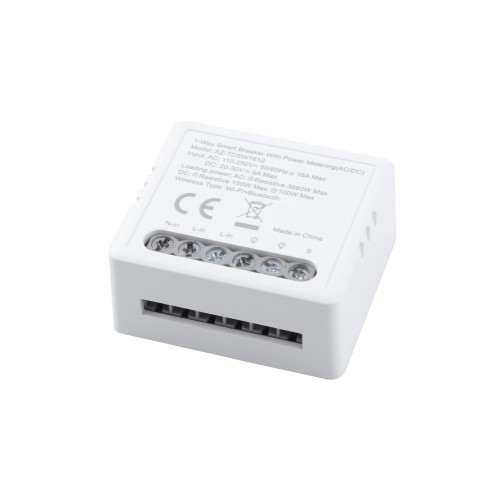 16A 1 Gang Smart Switch Breaker(AC/DC Power Metering) Wireless Controller Smart Breaker for Lighting