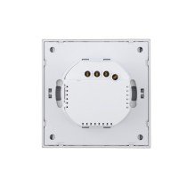 Ultra-Thin Skin-Feeling Panel ZigBee Protocol 2 Gang Smart Wall Switch L&N Version with Tuya Smart/Smart Life APP