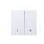 Ultra-Thin Skin-Feeling Panel ZigBee Protocol 2 Gang Smart Wall Switch L&N Version with Tuya Smart/Smart Life APP