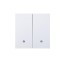 Ultra-Thin Skin-Feeling Panel ZigBee Protocol 2 Gang Smart Wall Switch L&N Version with Tuya Smart/Smart Life APP