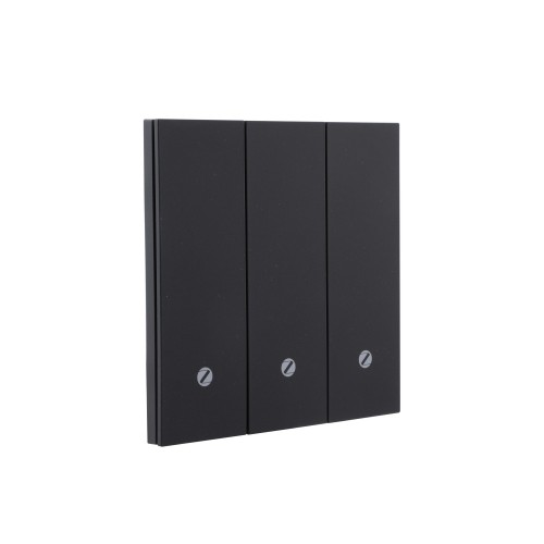 Ultra-Thin Skin-Feeling Panel WiFi Protocol 3 Gang Smart Wall Switch L&N Version with Tuya Smart/Smart Life APP